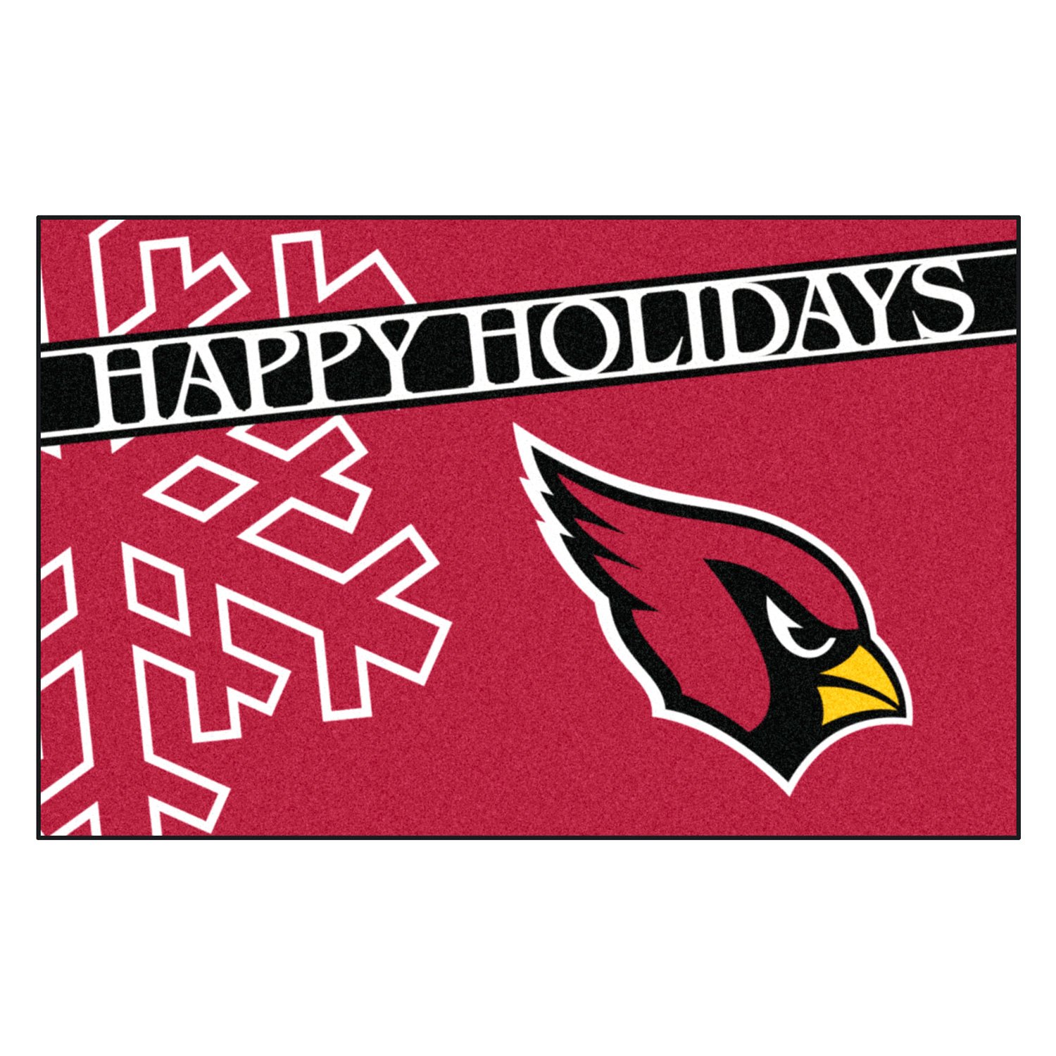 Fanmats Happy Holidays Arizona Cardinals X Nylon