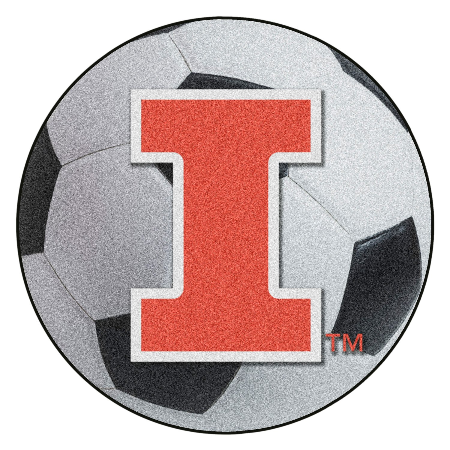 FanMats 1958 University Of Illinois 27 Dia Nylon Face Soccer Ball