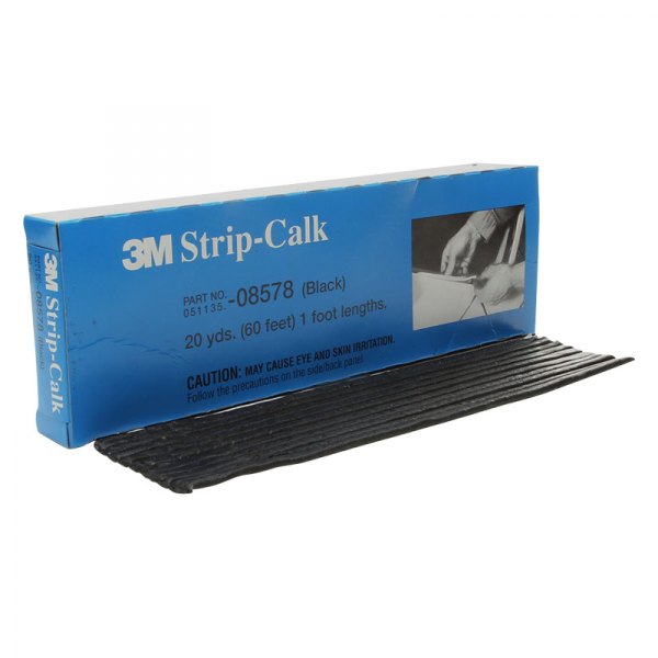 3M® - 1' x 1.18" Black Caulking Strips (12 Pieces)