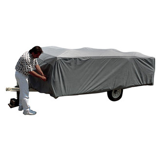 ADCO® - SFS AquaShed™ Pop-Up Trailer Cover (Gray with White Roof, Up to 14')