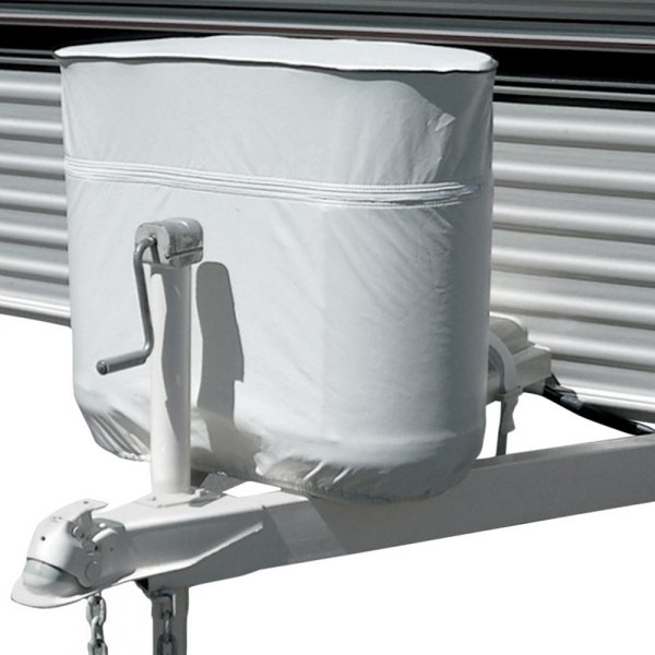ADCO® - Recycled Polyester Fabric Polar White Cover for Single 20 lbs LP Gas Tanks