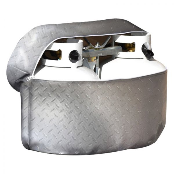 ADCO® - Recycled Polyester Fabric Diamond Plated Cover for Single 20 lbs LP Gas Tanks