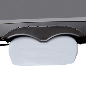 ADCO® - Ultra Dual Axle RV Wheel Cover (Polar White, 27"-29"Dia)
