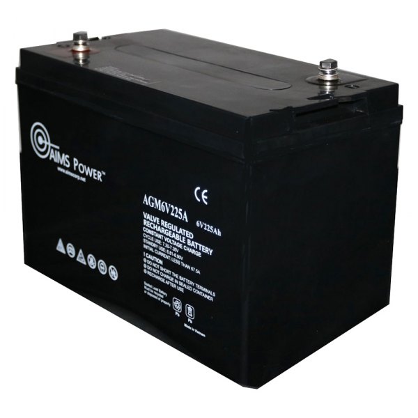 AIMS Power® - AGM 6V 225Ah Heavy Duty Deep Cycle Battery