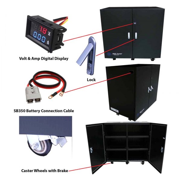 AIMS Power® - Industrial Grade Battery Cabinet