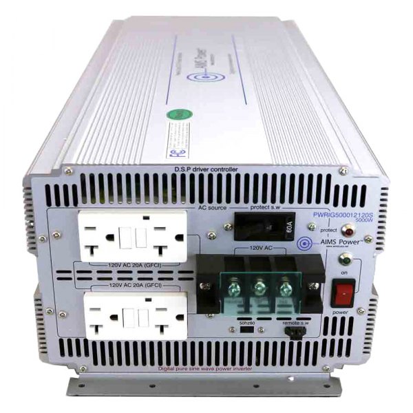 AIMS Power® - 5000W 24V 50/60Hz Pure Sine Inverter