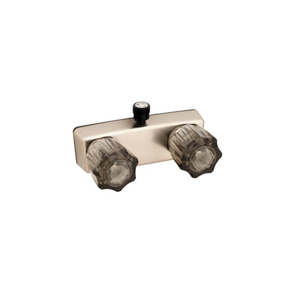 American Brass® - Brushed Nickel Shower Control Valve with Crystal Knobs Handles & Diverter