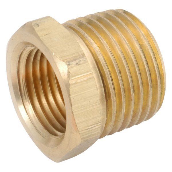 Anderson Metals® - 7110 Series 1/8" Female Threads x 1/4" Male Threads Brass Bushing