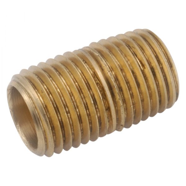 Anderson Metals® - 7112 Series 1/4" Male Threads Brass Close Nipple