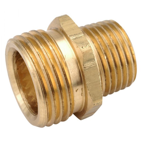 Anderson Metals® - 778GH Series 1/2" Male Threads x 3/4" Male Threads Brass Fresh Water Adapter Fitting