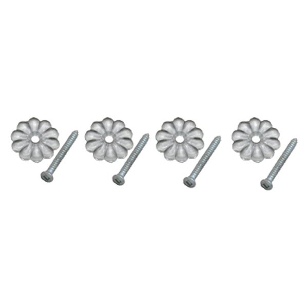 AP Products® - Clear Rosettes with Clear Screws