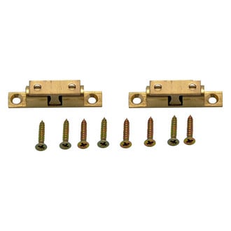 AP Products® - Brass 2" Bead Cabinet Catch Set with Spring-Loaded Adjustable Ball Action