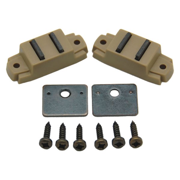 AP Products® - Tan Side Mount Magnetic Cabinet Catch Set with Flat Strike