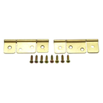 AP Products® - 3-1/2" Brass Non-Mortise Cabinet Door Hinges
