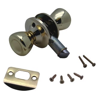 AP Products® - Polished Brass Push Button Knob Lock