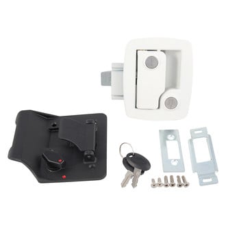 AP Products® - Bauer Zinc Die Cast White Standard Key Entry Door Lock