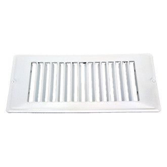 AP Products® - 4" x 8" White Metal Floor Register Face Plate