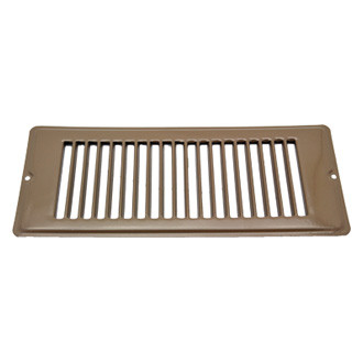 AP Products® 013-634 - 4" x 10" Brown Metal Floor Register Face Plate