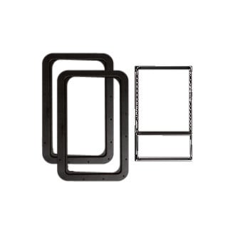 AP Products® - 15.7"W x 24.6"H Black Window Slim Shade