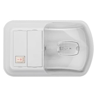AP Products® - Brilliant Light Series Oblong Surface Mount Incandescent Overhead Light with Switch