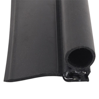 AP Products® - 35' Black Rubber Door/Window Single Bulb Seal with Wiper