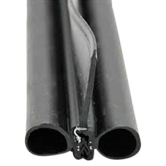 AP Products® - 35' Black Rubber Door/Window Double Bulb Seal with Wiper