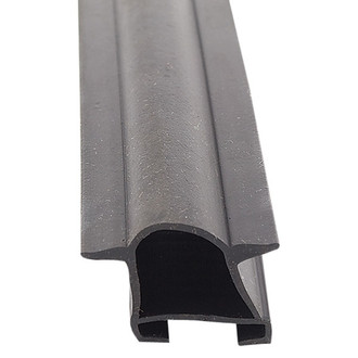 AP Products® - 40' Black Rubber Slide-Out D-Seal with Fins