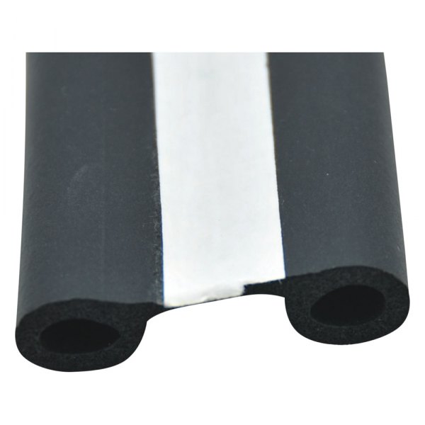 AP Products® - 50' Black/White EPDM Sponge Rubber Door/Window Double Bulb Seal