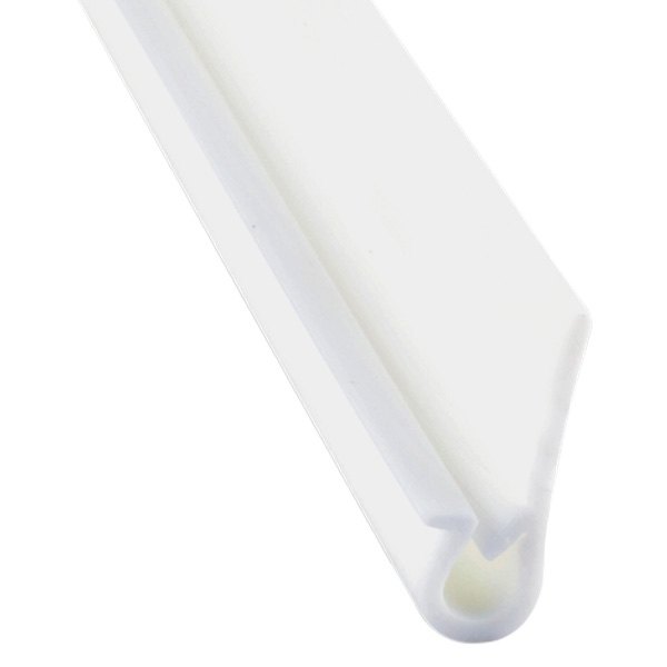 AP Products® - 18' White PVC Door/Window Sewn J-Seal with Wiper