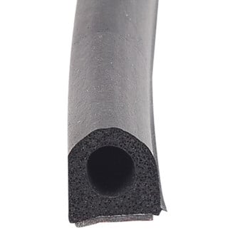 AP Products® - 50' Black EPDM Sponge Rubber Door/Window D-Seal