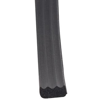 AP Products® - 50' Black EPDM Sponge Rubber Door/Window Foam Seal with Ribs