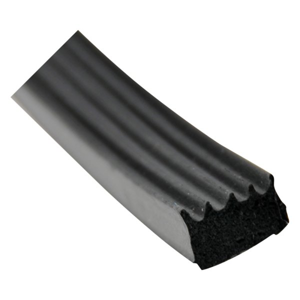 AP Products® - 50' Black EPDM Sponge Rubber Door/Window Foam Seal with Ribs