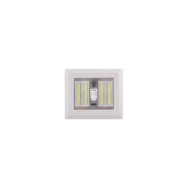 AP Products® - Glow Max Series Rectangular 400 lm Surface Mount LED Double Bulbs Overhead Light with Switch