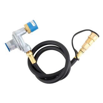 Marshall® - Two Stage LP Gas Regulator with 36" Hose (1"-20 Inlet x 3/8" Female QCC)