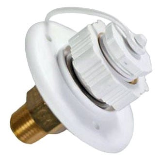 Aqua Pro® - White Plastic City Flush Water Fill with 1/2" MPT Brass Check Valve