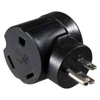 Arcon® 14081C - Round Power Cord Adapter (15A Angle Male x 30A Female)