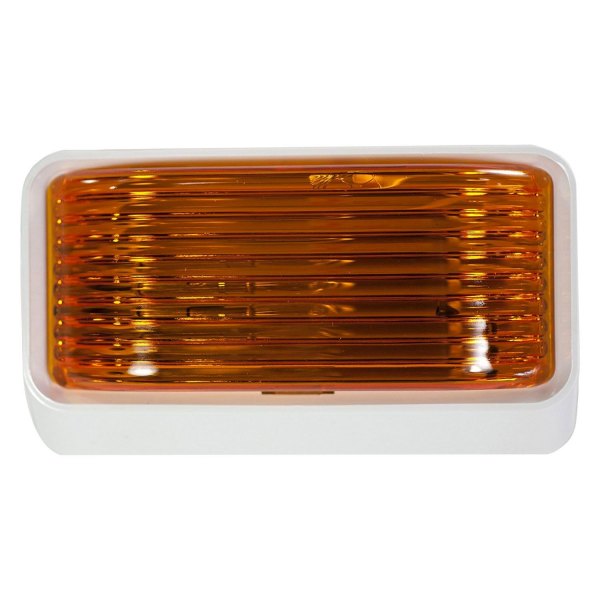 Arcon® - 5-3/4" White Amber Incandescent Porch Light