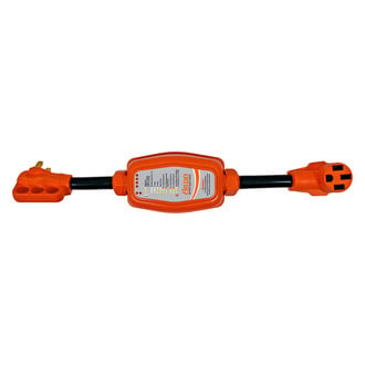 Arcon® - 50A Straight Male x 50A Straight Female Surge Protection Dogbone Power Adapter with Handle Grip