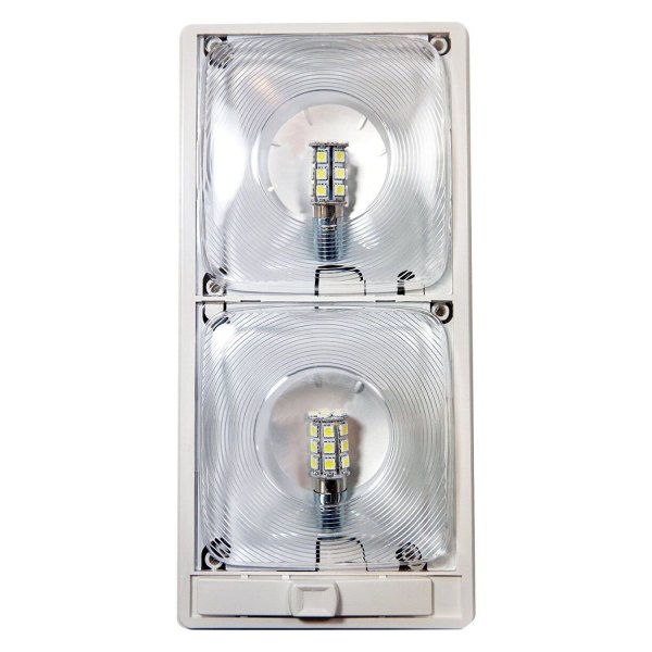 Arcon® - EC-Lite Series Rectangular Surface Mount LED Double Bulbs Overhead Light with Switch (11.5"L x 5.5"W x 1.6"D)