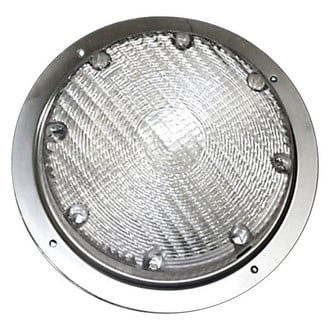 Arcon® - Round Clear Lens Chrome Case LED Double the light Porch Light