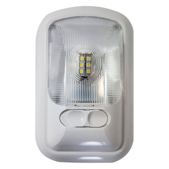 Arcon® - Euro Style Oblong Surface Mount LED Single Bulb Overhead Light with Switch (8.0"L x 4.8"W)