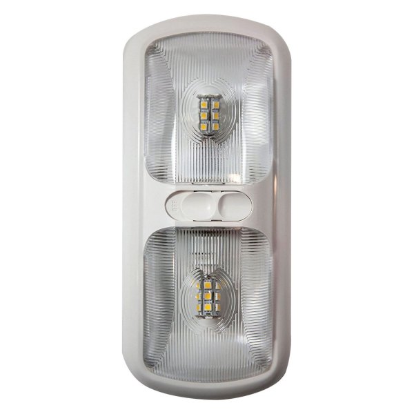 Arcon® - Euro Style Oblong Surface Mount LED Double Bulbs Overhead Light with Switch (11.0"L x 4.8"W)