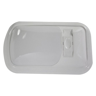Arcon® - Euro Style Oblong Surface Mount LED Single Bulb Overhead Light with Switch (8.0"L x 4.8"W)