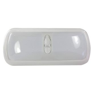 Arcon® - Euro Style Oblong Surface Mount LED Double Bulbs Overhead Light with Switch (11.0"L x 4.8"W)