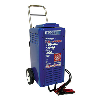 Associated Equipment® - Commercial™ 6V/12V/18V/24V 400 Charging Amps Wheeled Heavy Duty Battery Charger