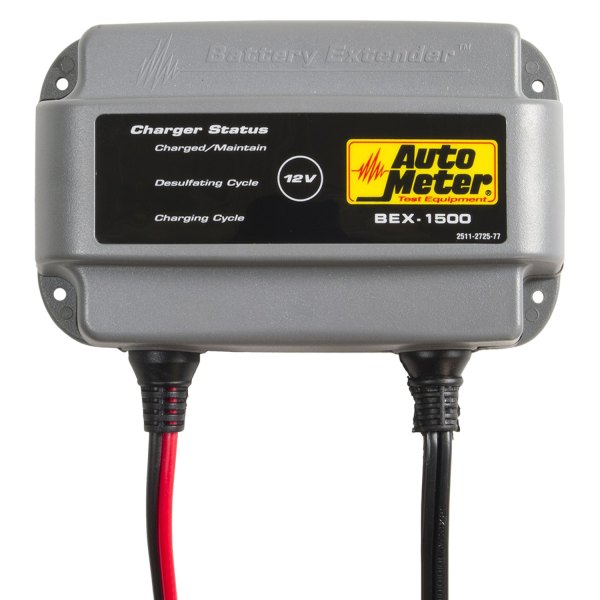 Auto Meter® - 12 V Compact Automatic Battery Charger and Extender