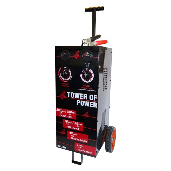 Auto Meter® - 6 V/12 V Wheeled Manual Battery Charger