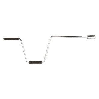 BAL® - Steel Silver Deluxe Stabilizer Jack Crank Handle with Rubber Hand Grip