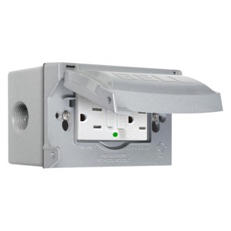 5155-5 514081 Bell GRAY Single Receptacle Weatherproof Outdoor Outlet Cover 