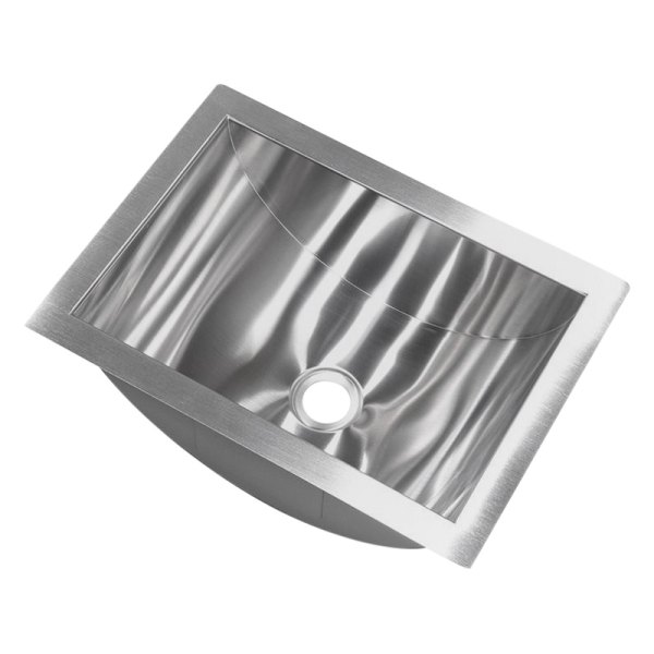 Lippert® - Stainless Steel Undermount Rectangular Lavatory Sink